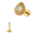 Labret Ornamentado - Titanio y Ópalo Labret Ornamentado - Titanio y Opalo