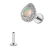 Labret Ornamentado - Titanio y Opalo (plata) Labret Ornamentado - Titanio y Opalo